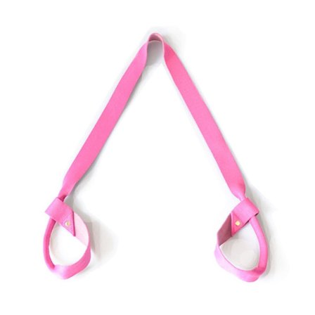 Yogamattebæreseler, Matteselebånd, Slings, Slitesterk justerbar tofarget rosarød