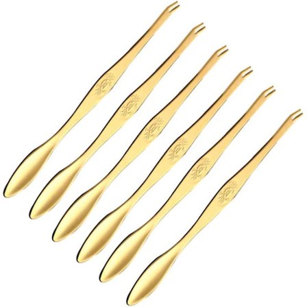 Rustfri Stål Seafood Gaffel Hummer Krabbe Gaffel, Krabbe Nål Krabbe Klo Krabbe Clip Krabbe Ske Hummer Gaffel Plukke Kød Nål Pind Spise Håret Krabbe Cr