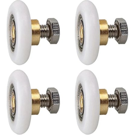Brusekabinerulle, Rulle Hjul til Brusekabine Skydedøre Dør Rulle Udskiftningshjul 4 stk. (20 mm)