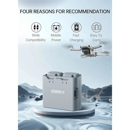 Mini Drone Tovejs Batterioplader Opladningsmanager til DJI Mini 1/2/4k