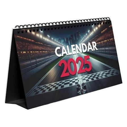 2025 Formel 1 Fans Skrivebords Kalender 2025 Skrivebords Kalender Kalender F1 Kalender 2025 Måneder-WELLNGS