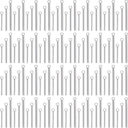 Blank Bar Berlocker Rostfritt stål Lång Bar Lång Bar Form Berlocker