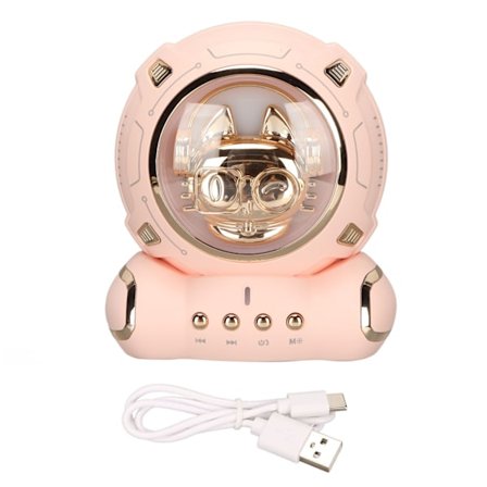 Kompakt Bluetooth 5.0 højttaler fuld bas stereo bærbar udendørs trådløs mini højttaler til MP3 mobiltelefoner bærbare computere pink