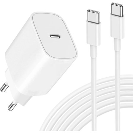 Samsung / Iphone 16 Snabbladdare - Adapter + Kabel 20W USB-C 1m