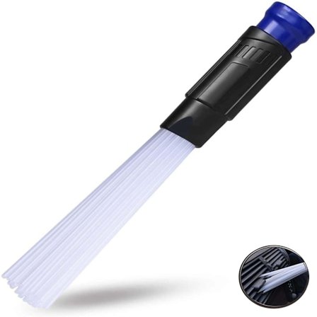 Multifunksjonelt støvsugermunnstykke, børste for ventiler, skuffer og bil.