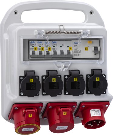 Gelia 4024690821 Byggsentral 16 A, IP44, Elfordeling & strømforsyning