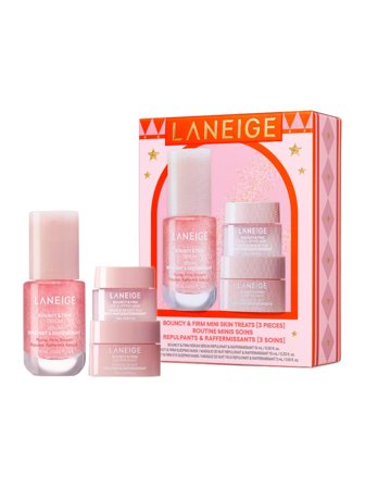 Laneige Bouncy & Firm Skin Treats Set cont.: Bouncy and Firm Serum 15 ml + Bouncy and Firm Sleeping Mask 10 ml + Bouncy and Firm Eye Sleeping Mask 3ml