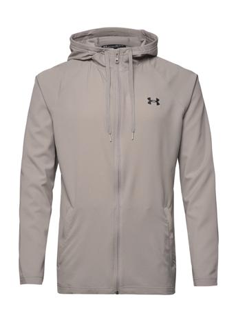 Ua Wvn Perforated Wndbreaker Outerwear Sport Jackets Grå Under Armour