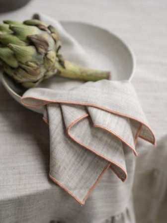 Svanefors Sabina Serviett Korall 45x45