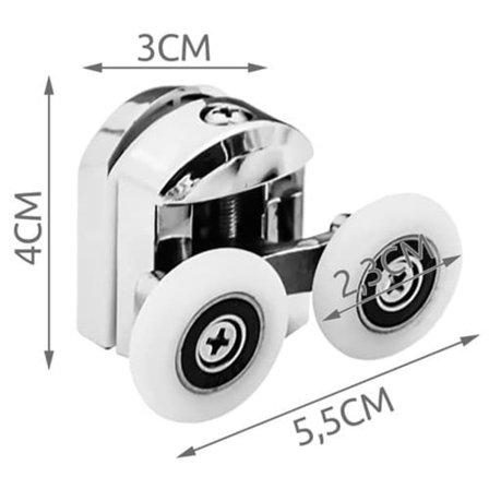 Hjul till Duschkabin / Duschdörr - 8 st—pa