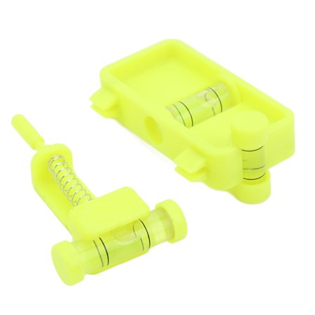 Compound bue tuning og montering snor niveau combo plast bueskydning nivelleringssæt til udendørs bueskydning jagt gul