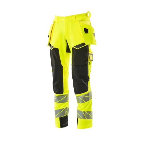MASCOT Varselbyx hantv stretch kl 2 gu/sv 82c66 - Lyreco - Arbetskläder - Varselkläder - Varselbyxor
