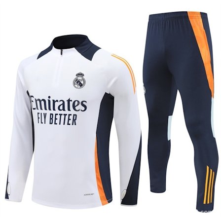 2425 sesong Real Madrid Marseille Atletico Manchester United Manchester City Portugal halv-trekk jersey drakt langarmet fotball treningsdrakt