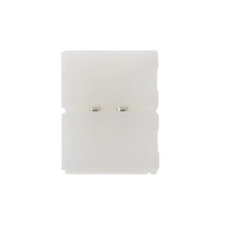Lödlös clip-on kopplingskontakt 2 stift 10 mm för 5050 enfärgad LED-remsa