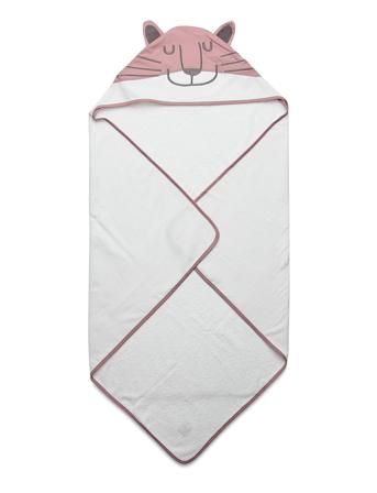 Cozy By Dozy Hooded Towel Home Bath Time Towels & Cloths Towels Vaaleanpunainen Cozy By Dozy
