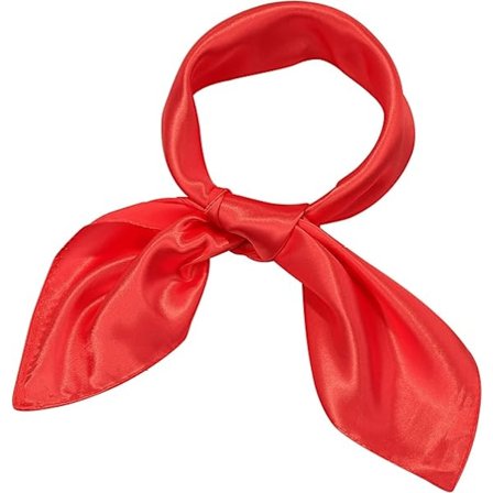 Kvinners mote myk stor sateng firkantet chiffon polyester skjerf sett hode nakke flerbruk ensfarget tilgjengelig-rød