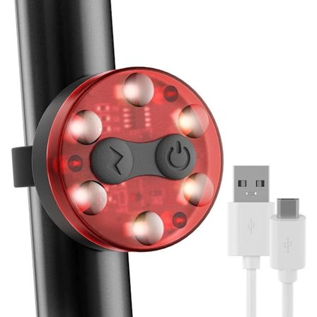/EA/##/USB Uppladdningsbar Cykel Baklampa Cykel Baklampa Klämma 6 LED##/