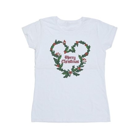 Disney Dam/Kvinnor Musse Pigg God Jul Holly Bomull
