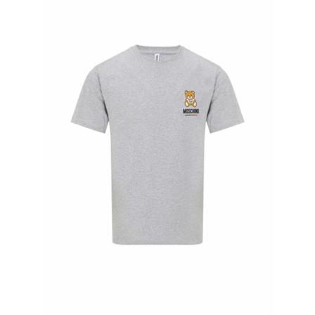 Moschino, T-Shirts Szary, Mężczyzna, Rozmiar: S
