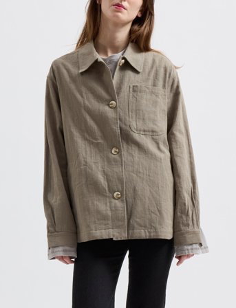 Brixtol Textiles Ally Linen - Brown - S