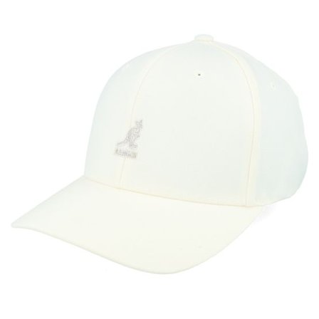 Kangol - Vit flexfit Keps - Wool White Flexfit @ Hatstore