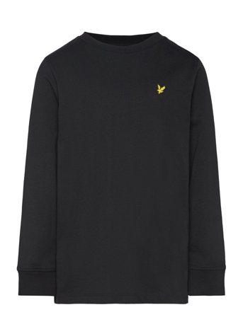 Lyle & Scott Plain Ls T-Shirt - Black - 170-176
