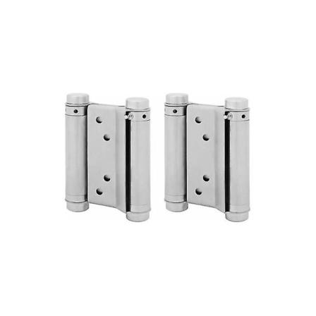 2x Pari heiluriovioven saranoita Kaksitoiminen jousi Ruostumaton teräs Saloon Western, 75 mm (max 15kg)