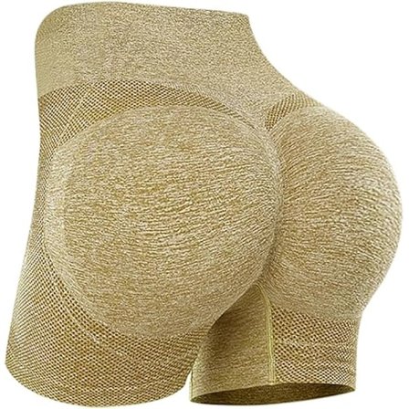 Träningsshorts Butt Lifting Hög Midja Magekontroll Sömlösa Yoga Bikerbyxor