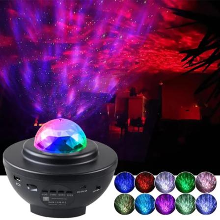 Stjärnprojektor Usb Bluetooth -högtalare Nattljus Starry 10 Mode