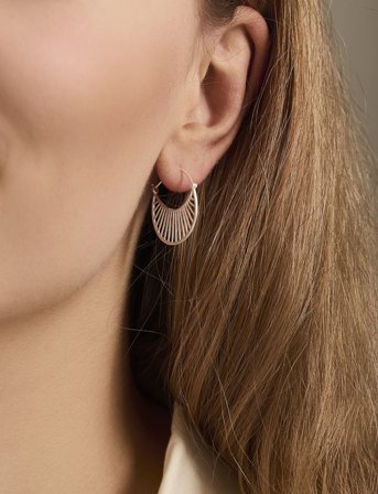 Pernille Corydon Daylight Earring Size 22 Mm - Gold - ONE SIZE