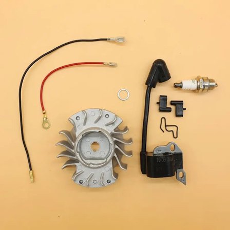 Svänghjul Tändspole Magneto Kabel Tändstift Kit för STIHL MS180 MS170 MS 180 170 017 018 Motorsågsdelar
