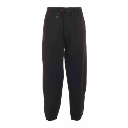 Kenzo, Interlock Piquet Oversized Pants Czarny, Kobieta, Rozmiar: L
