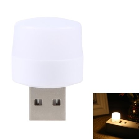 100LM LED USB Mini Nattlampa (Varm Vit)