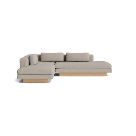 Manhattan hjørnesofa, venstrevendt | open end - Sneak Grå/Beige - 278x240x77 - Sofa, hjørnesofa
