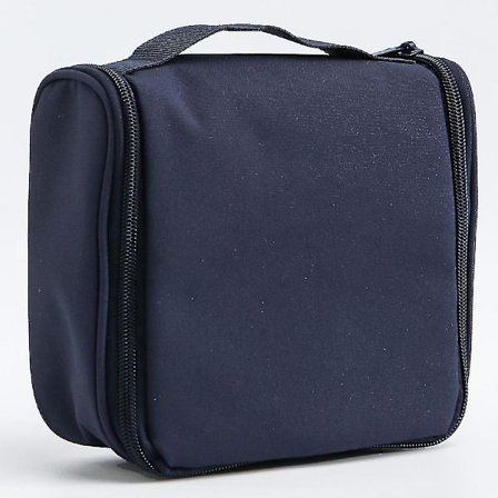 Foldbar gennemsigtig hængende toilettaske kosmetikarrangør opbevaring ansigtssætvaskesæt rejse bærbar stor sort taske(3)