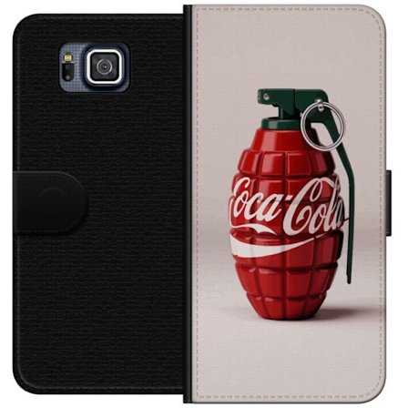 Kompatibel Tegnebogsetui til Samsung Samsung Galaxy Alpha Kunstnerisk illustration af Coca Cola granatæble i rødt og grønt, pop art inspireret moti