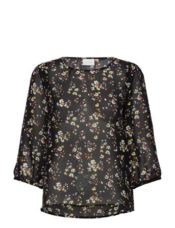 Viblossoms L/S Top/Pb Black Vila