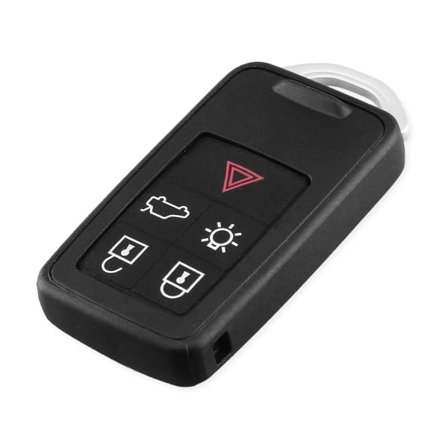 5-knapps bilnyckel fjärrkontroll skal ersättning för Volvo Svart one size