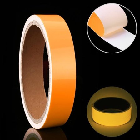 Självlysande Tejp Gul / Glow in the Dark - 1 cm x 3 meter