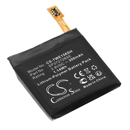 Smartwatch-batteri til Ticwatch WE11056, 2, 2E og andre.