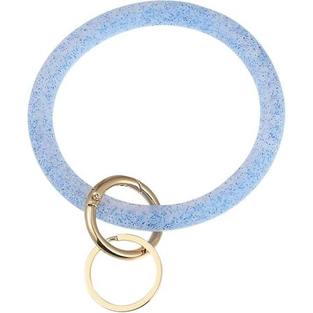 Silikonarmbånd nøkkelring, armbånd nøkkelring armbånd nøkler holder, Oversize rund nøkkelring for kvinner