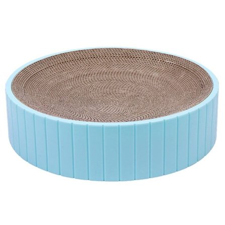 Täytettävä kissan raapimislevy ja sängyn raapimismatto sininen