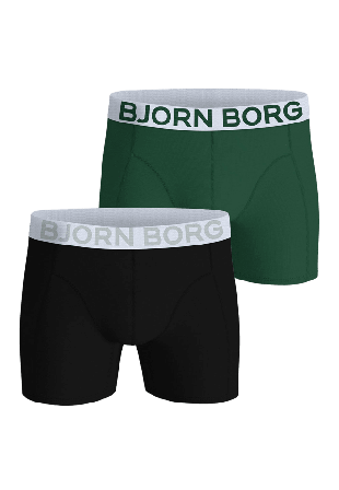 Björn Borg Organic Cotton Stretch Boxer 2-Pack Boxers Herr Flerfärgad L