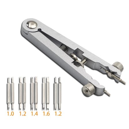 Silver Watch Band Tång, Fjäderstångstång Watch Band Tång Verktyg Legering Stål Watch Band Remover för att ta bort och