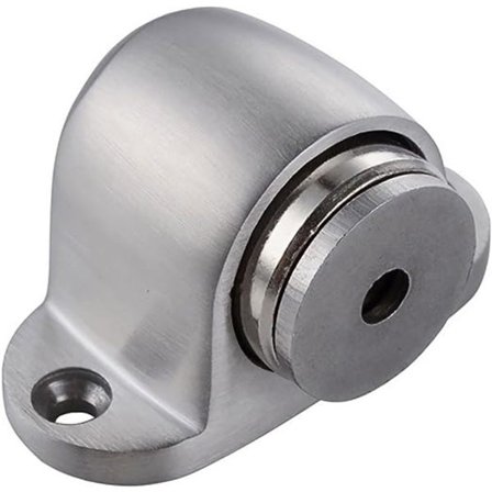 Borstad metall golvmonterad magnetisk dörrstopp