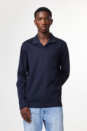 NN.07 Paul 3525 Polo Herren Blau Bio-Baumwolle
