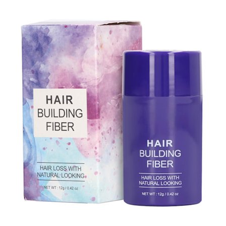 Håråteruppbyggande fiber örttextrakt långvarig bärbar mild hårpåfyllningsfiber för resor familj 0,4oz svart