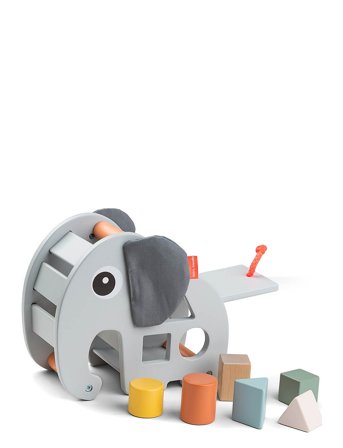 Done by Deer Sorting Box Elphee Grey - Multi/patterned - 20X 10X 17CM