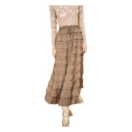 Ulla Johnson, Midi Skirts Bruin, Dames, Maat:L