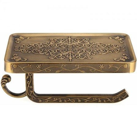 orte-europeisk antik vintage mässing toalettpappershållare badrumstelefon